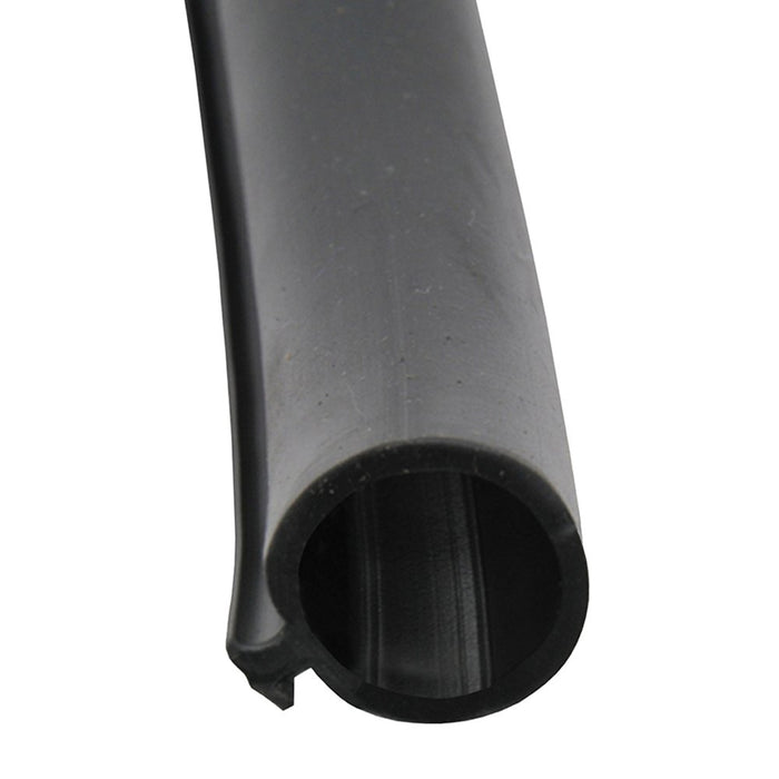 Black Rubber RV Slide-Out Secondary Seal - Cross Section View | United RV Parts