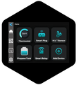 Black WalTech Smart Thermostat Control Hub - App Interface View | United RV Parts
