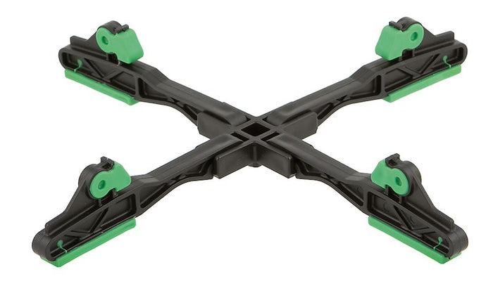 Black Plastic Propane Tank Base with Green Accents - Top View | United RV Parts