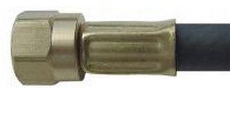 Brass 3/8 Female Flare Swivel Fitting Close-Up - Right End Detail | United RV Parts