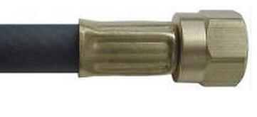 Brass 3/8 Female Flare Swivel Fitting Close-Up - Left End Detail | United RV Parts
