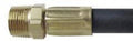 AP Products 3/8 MPT Brass Male End LP Pigtail Hose - Close-Up Detail | United RV Parts