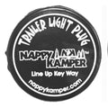 Black Nappy Kamper Trailer Light Plug AP Products 008-100 - Front Label View | United RV Parts