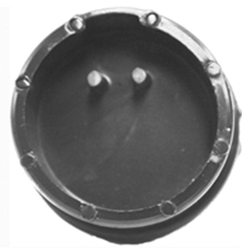 Black Plastic Trailer Light Plug Connector Socket - Interior Pin Detail View | United RV Parts