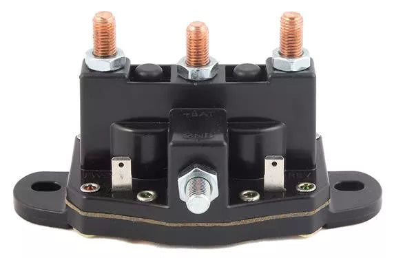 Black Trombetta Polar Reverse Solenoid 014-136046 - Front View | United RV Parts