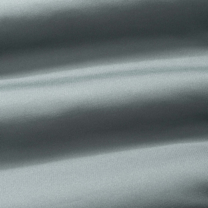 Close-up of the steel gray fabric with visible texture
