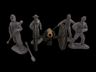 Artillery & Crew pewter set #2 Cannon Civil War (low inventory). SOLD OUT