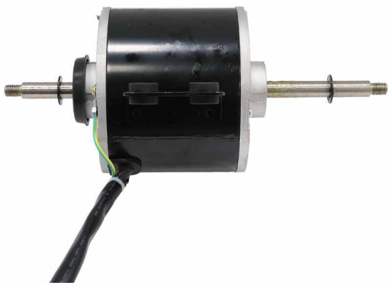 Black Advent Air Replacement Fan Motor with Wiring Leads - Side View | United RV Parts