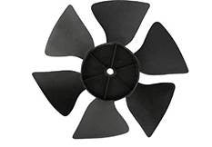 Black Plastic RV AC Replacement Fan Blade - Front View | United RV Parts