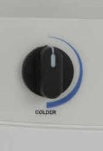 Black Plastic RV Air Conditioner Control Knob - Front View | United RV Parts