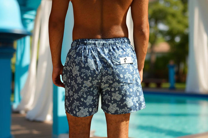 Azure Tropics Swim Shorts