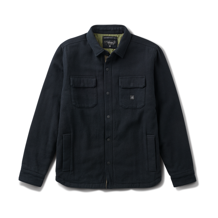 Stylish Roark black adventure jacket showcased in a dynamic outdoor setting