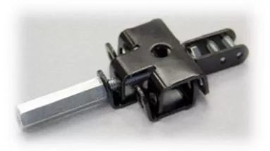 Black Steel BAL Accu-Slide Cable-Chain Adjustment Bracket Kit 22504 - Angled View | United RV Parts