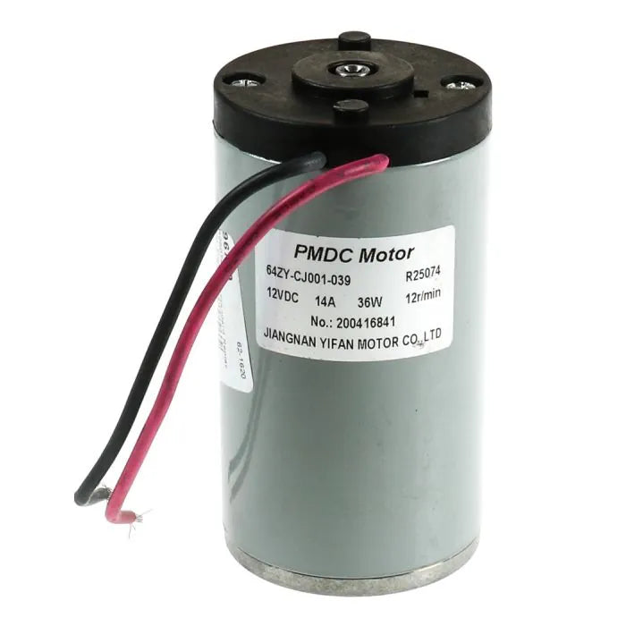 Silver BAL Accu-Slide Motor 64ZY with Black Cap - Side View | United RV Parts