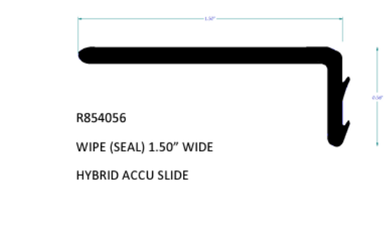 BAL R854056 Wipe Seal Profile Diagram - Technical Specifications | United RV Parts