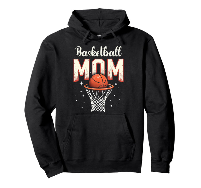 Basketball Mom Mother Basketball Hoop Hoodie - Novelty Apparel for Adults