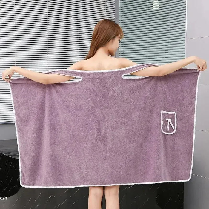 Bath Towels Wearable Fast Drying Bathing Towel