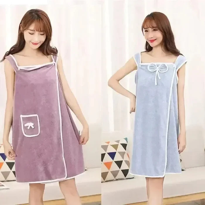 Bath Towels Wearable Fast Drying Bathing Towel
