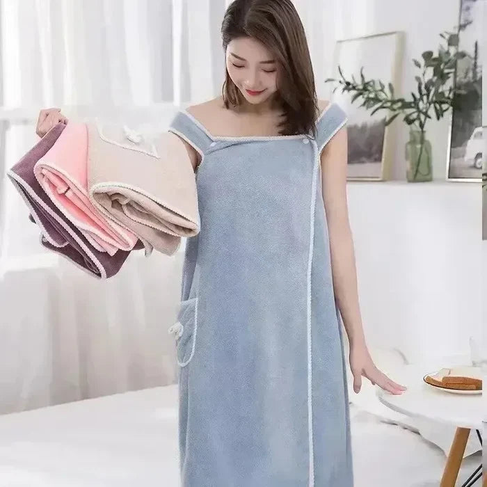 Bath Towels Wearable Fast Drying Bathing Towel