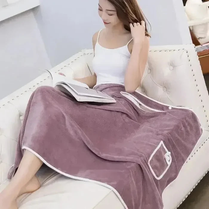 Bath Towels Wearable Fast Drying Bathing Towel