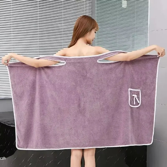 Bath Towels Wearable Fast Drying Bathing Towel