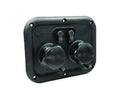 Black B&B Molders Titus S1 Fresh Water Management Panel 94349 - Front Angle | United RV Parts