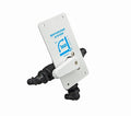 White B&B Molders Winterizing Diverter Valve 94230 with Black Fittings - Angle View | United RV Parts