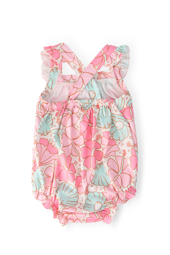 Beach Daze Ruffle Cross Back Romper-Mila & Rose ®