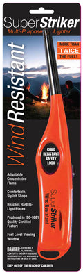 Orange Beacon Power SuperStriker 1055WCR Butane Lighter - Packaging Front View | United RV Parts