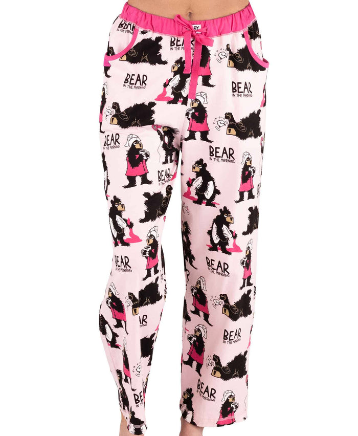 Bear in the AM Pink Women's Pajama Pant: XL