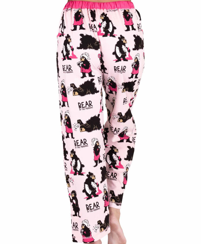 Bear in the AM Pink Women's Pajama Pant: XL