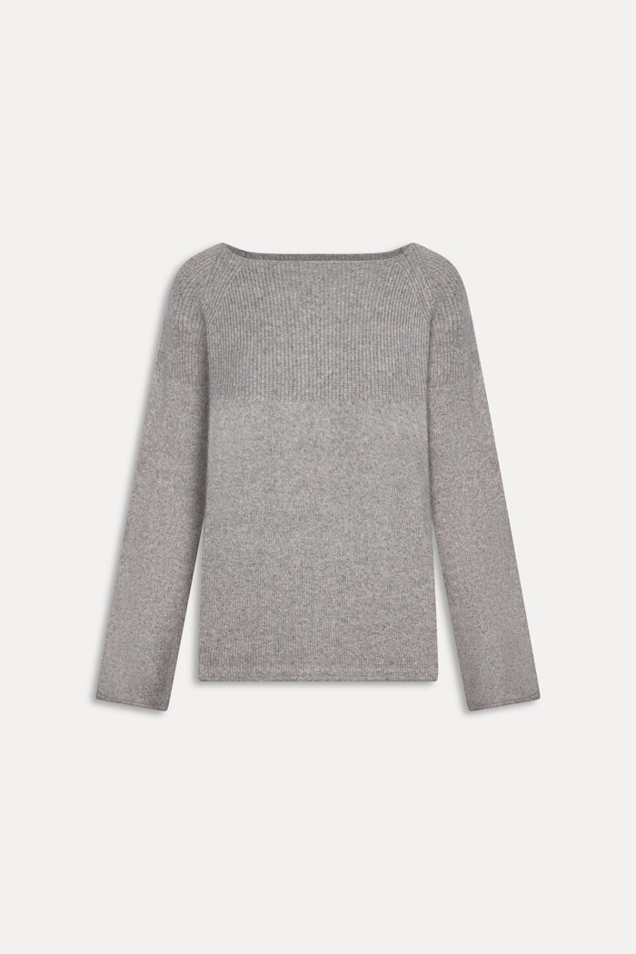 Beau Oversized Brushed Knit Sweater - Fog