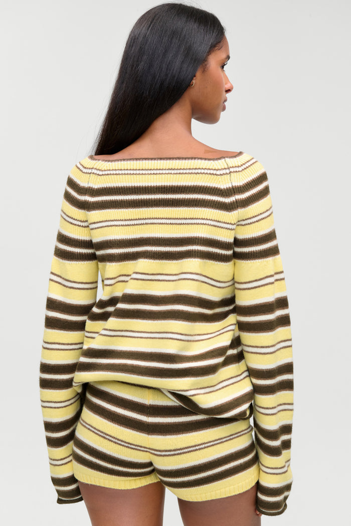 Beau Oversized Brushed Knit Sweater - Toasted Oat