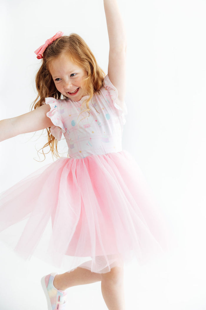 Birthday Magic Flutter Sleeve Tutu Dress-Mila & Rose ®