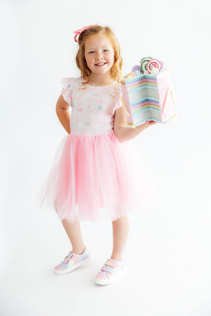 Birthday Magic Flutter Sleeve Tutu Dress-Mila & Rose ®
