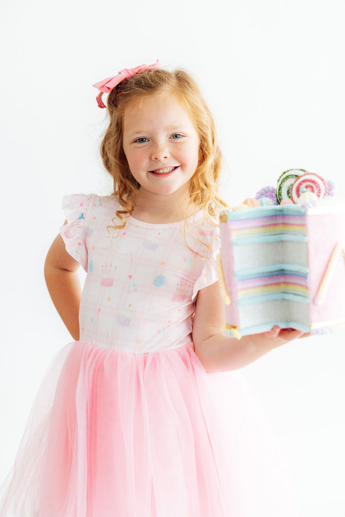 Birthday Magic Flutter Sleeve Tutu Dress-Mila & Rose ®