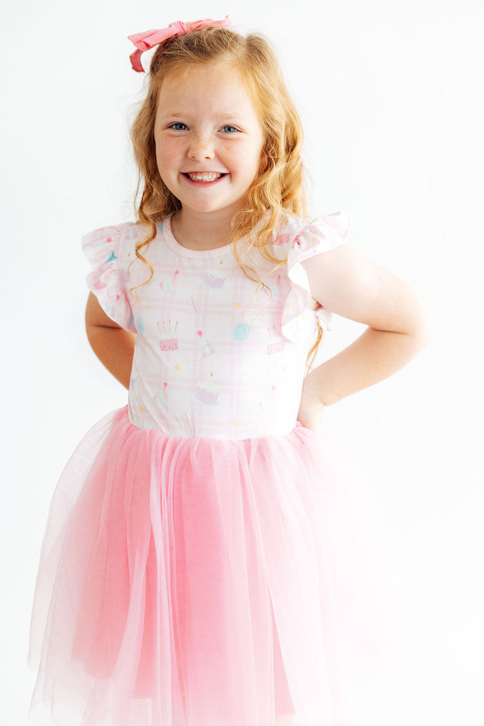 Birthday Magic Flutter Sleeve Tutu Dress-Mila & Rose ®