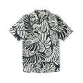 Active black Roark running shirt with white collar and sleeve details, featuring prominent Roark logo on the front, ideal for outdoor adventures and travel.