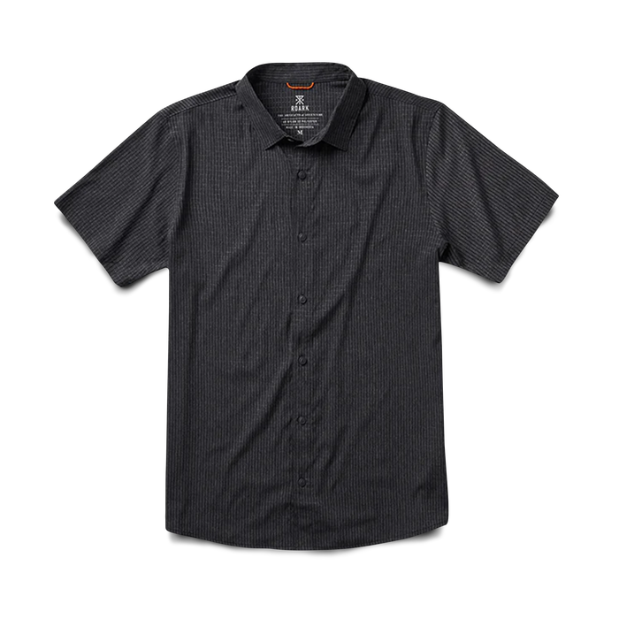 Front view: The Bless Up Shirt in Black - clean and modern. flat-image
