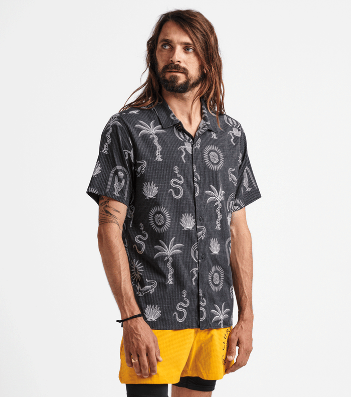 Detail: The Bless Up Trail Shirt's lightweight fabric keeps you cool and comfortable.