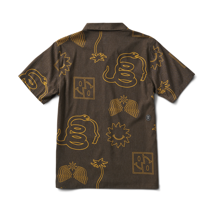 Detail shot of the Roark Bless Up Trail Shirt: Durable and stylish.