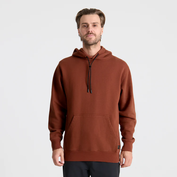 Back view of a person wearing a hooded jacket, highlighting the shoulder and waist design, perfect for adventure and outdoor activities