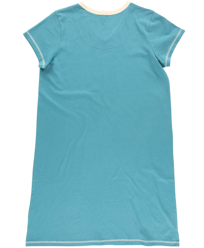 Booty Sleep Blue V-Neck Nightshirt: S/M