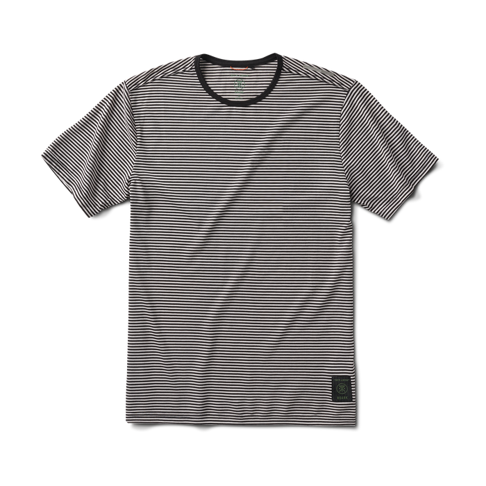 The Roark Borrego Short Sleeve Tee in Stripe, a classic and stylish men's t-shirt with a striped pattern.