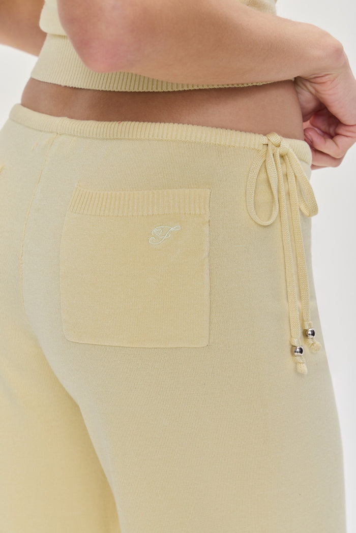Breeze Low Rise Knit Pants Buttercup