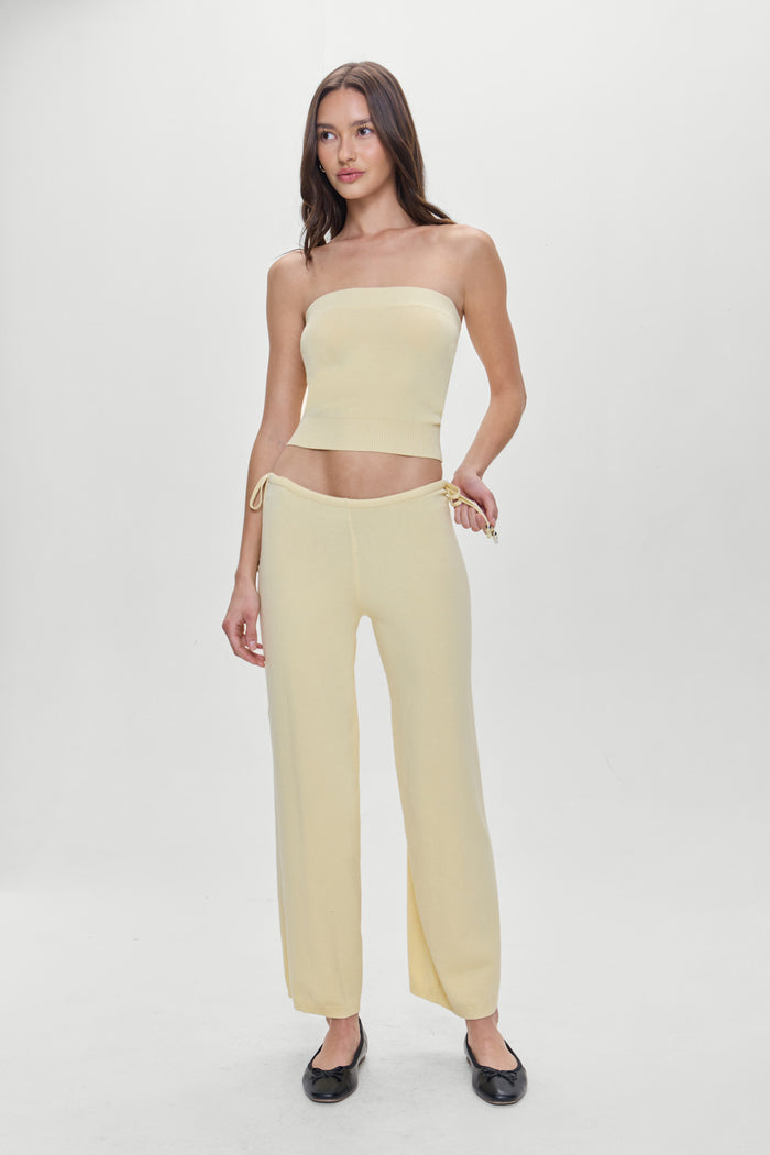 Breeze Low Rise Knit Pants Buttercup