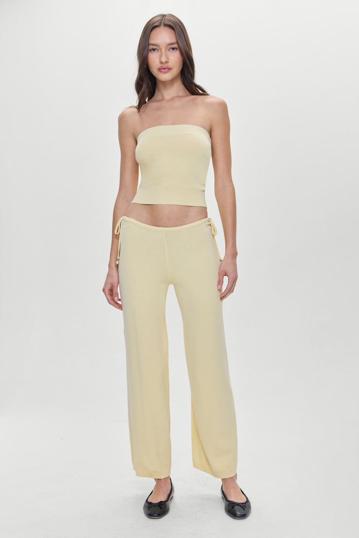 Breeze Low Rise Knit Pants Buttercup
