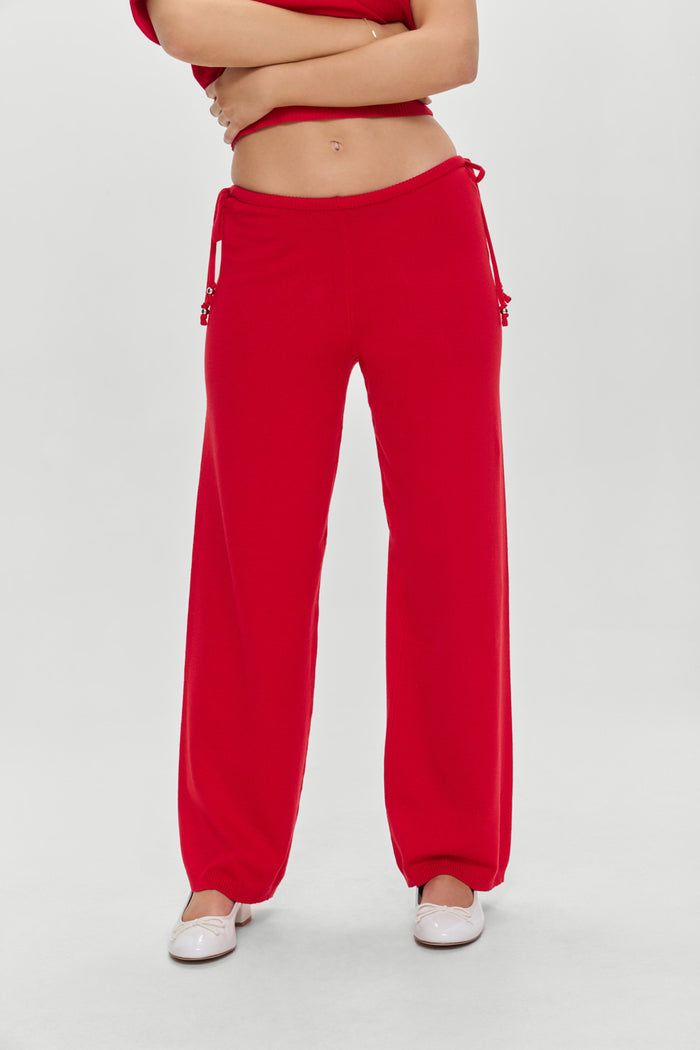 Breeze Low Rise Knit Pants Heartstrings