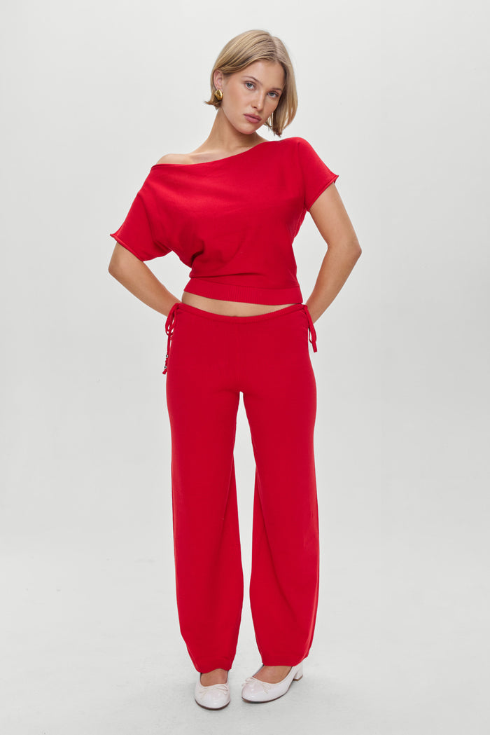 Breeze Low Rise Knit Pants Heartstrings