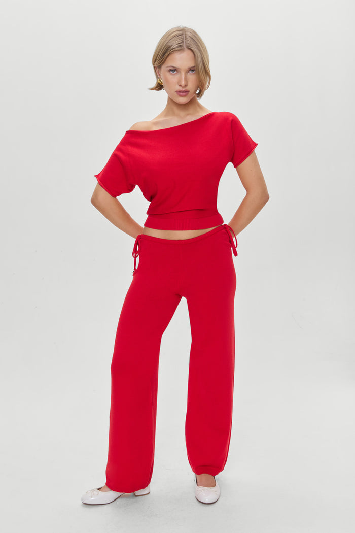 Breeze Low Rise Knit Pants Heartstrings